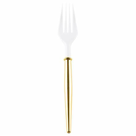 Sophistiplate 20 pc Reusable Gold Cocktail Fork