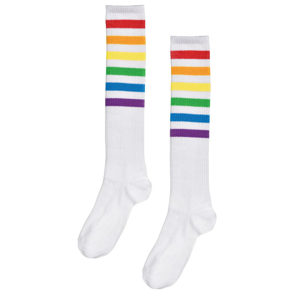 Rainbow Knee Sock