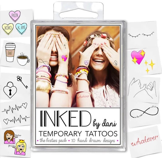 Inked by Dani Temporary Tattoos - The Besties Pack