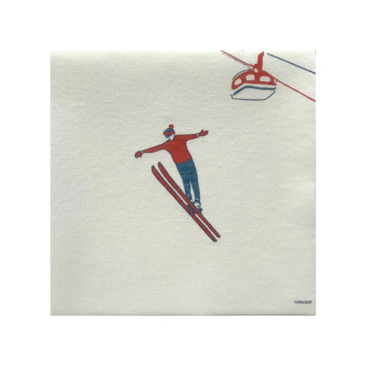Large Ski Napkin